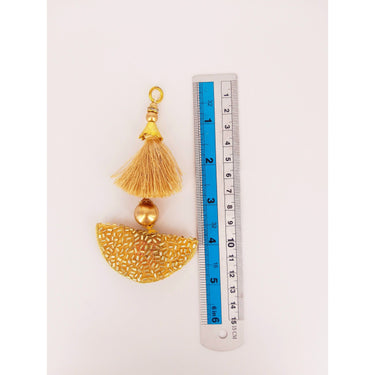 Pale Gold Bead Tassels Latkan, Indian Latkans, Blouse Latkan